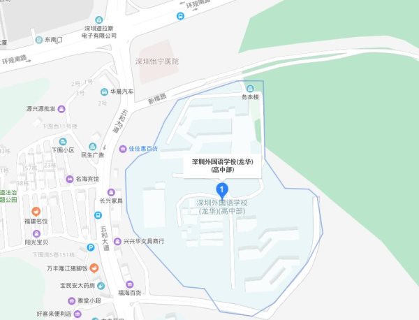 深圳外国语学校高中部地址在哪 深圳外国语学校各部地址一览