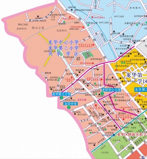 龙华第三小学学区划分介绍—查查吧深圳学区地图