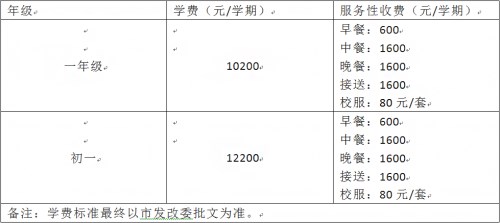 深圳松岗中英文实验学校学费是多少 松岗中英文实验学校收费标准