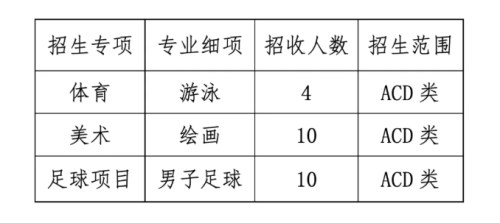 2020年深圳第二外国语学校二类自主招生简章